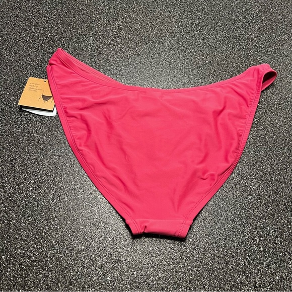 NWT Shade & Shore Low Rise Pink Bikini Bottom XL (16) - Picture 3 of 6